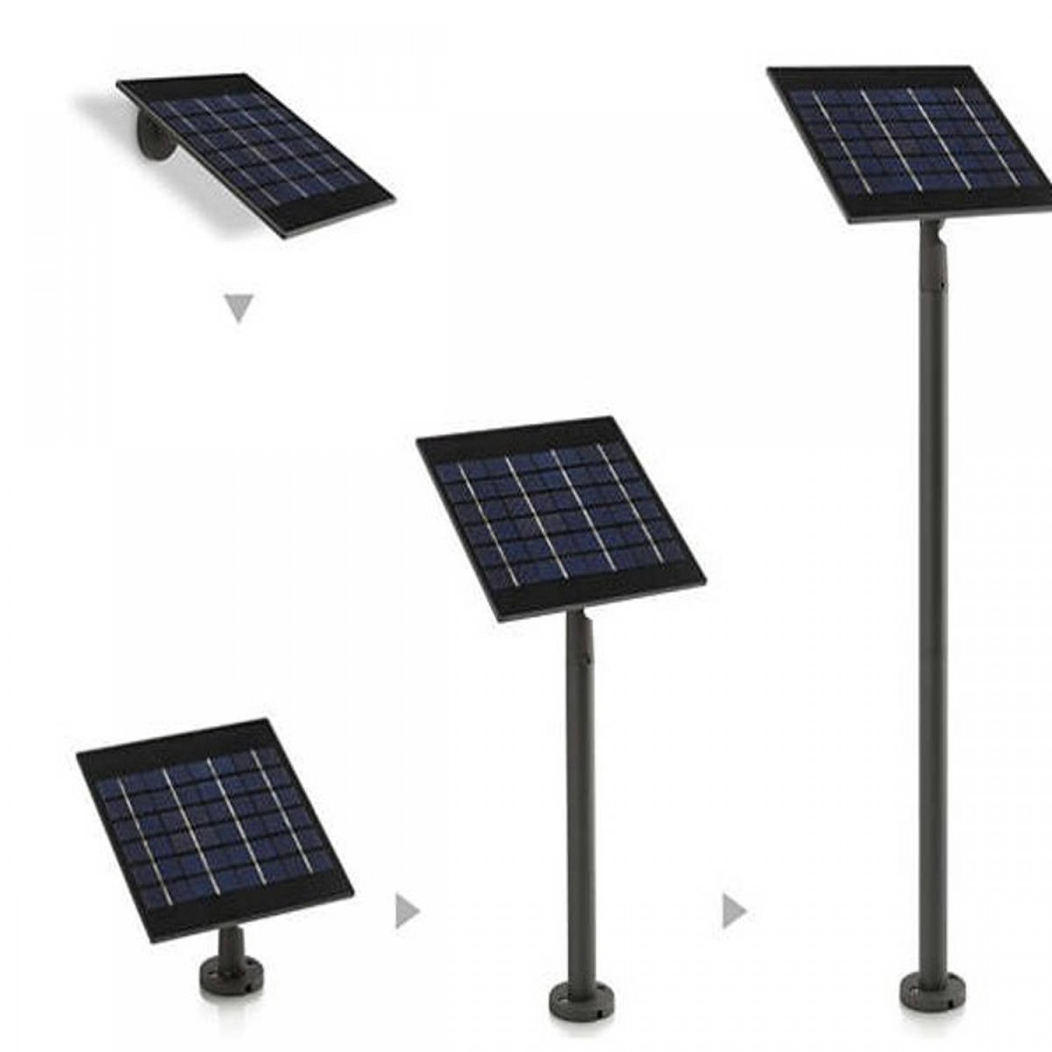 Applique da esterno con pannello solare separato,struttura in acciaio  inossidabile, 1 Luce LED 3.5W (280Lm) IP44 Pierlux Illuminazione