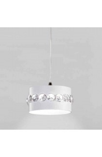 Sospensione in metallo bianco, disponibile anche in altre colorazioni, 1 punto luce 48W G9